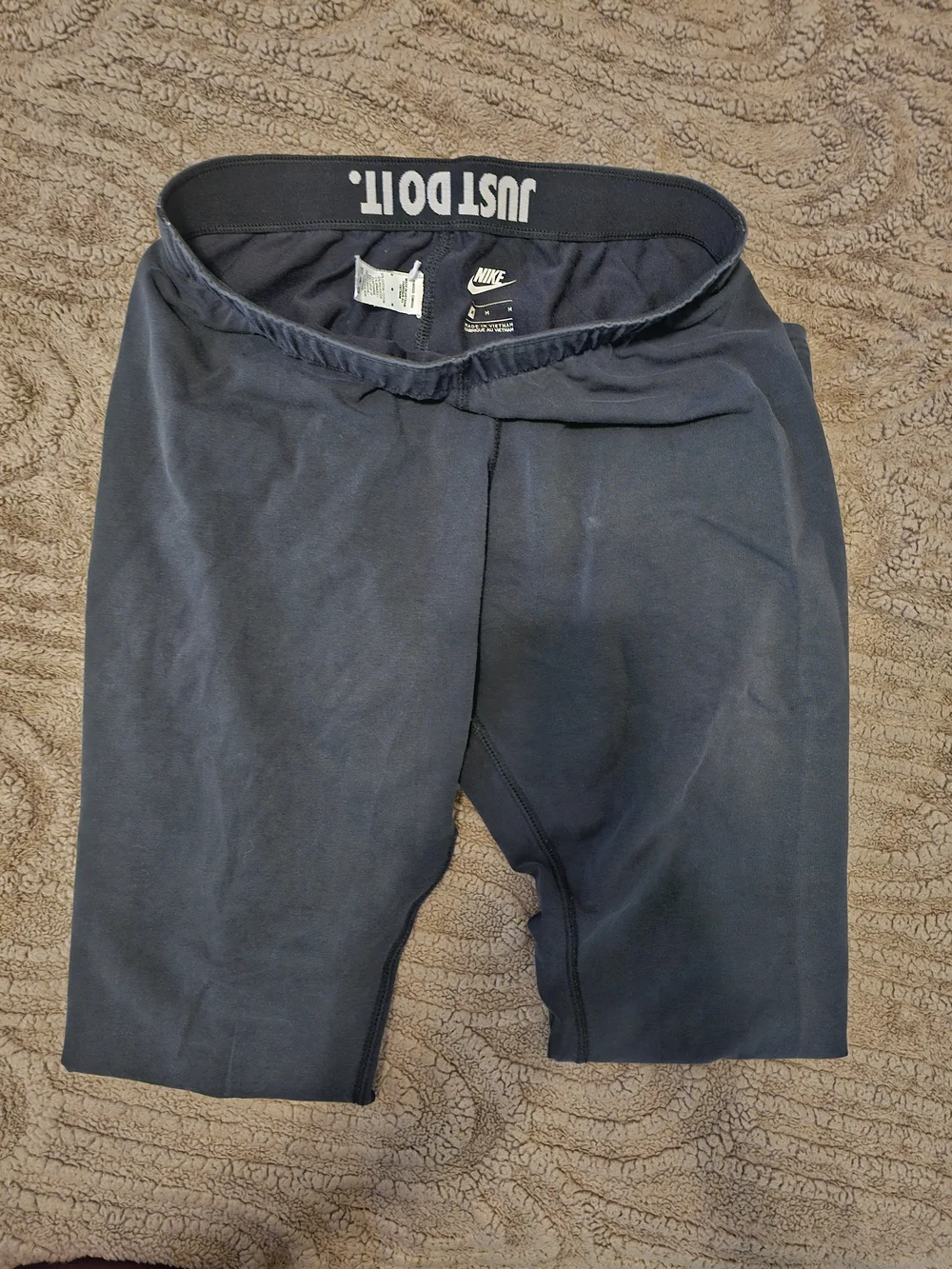 Nike Black Leggings with White Logo